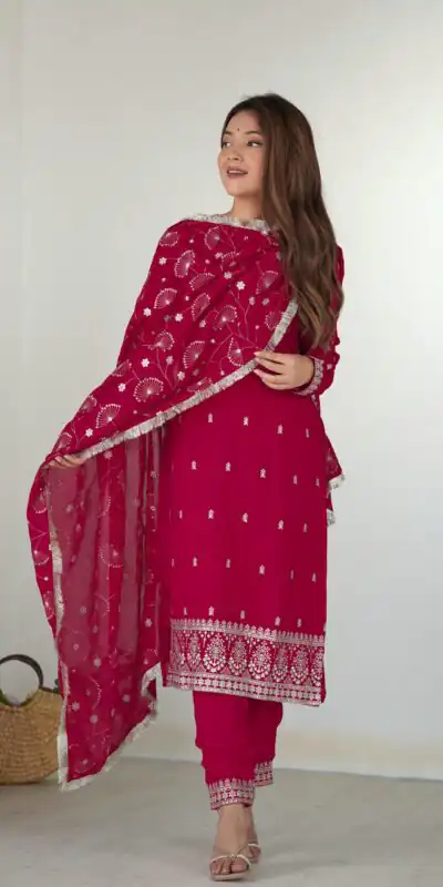 KB 276 pink Color Rangoli Silk Sequence Jari Work Salwar Suit Casual, Wedding, Party, Festive, Events Etc.4-6 Working Days@ 2049/-only | Casual Suits, Jump Suits, Creative suits, Designer Suits, Palazzo Suits, Party Wear Suits, Patiala Suits, Salwar suit, Straight Suits