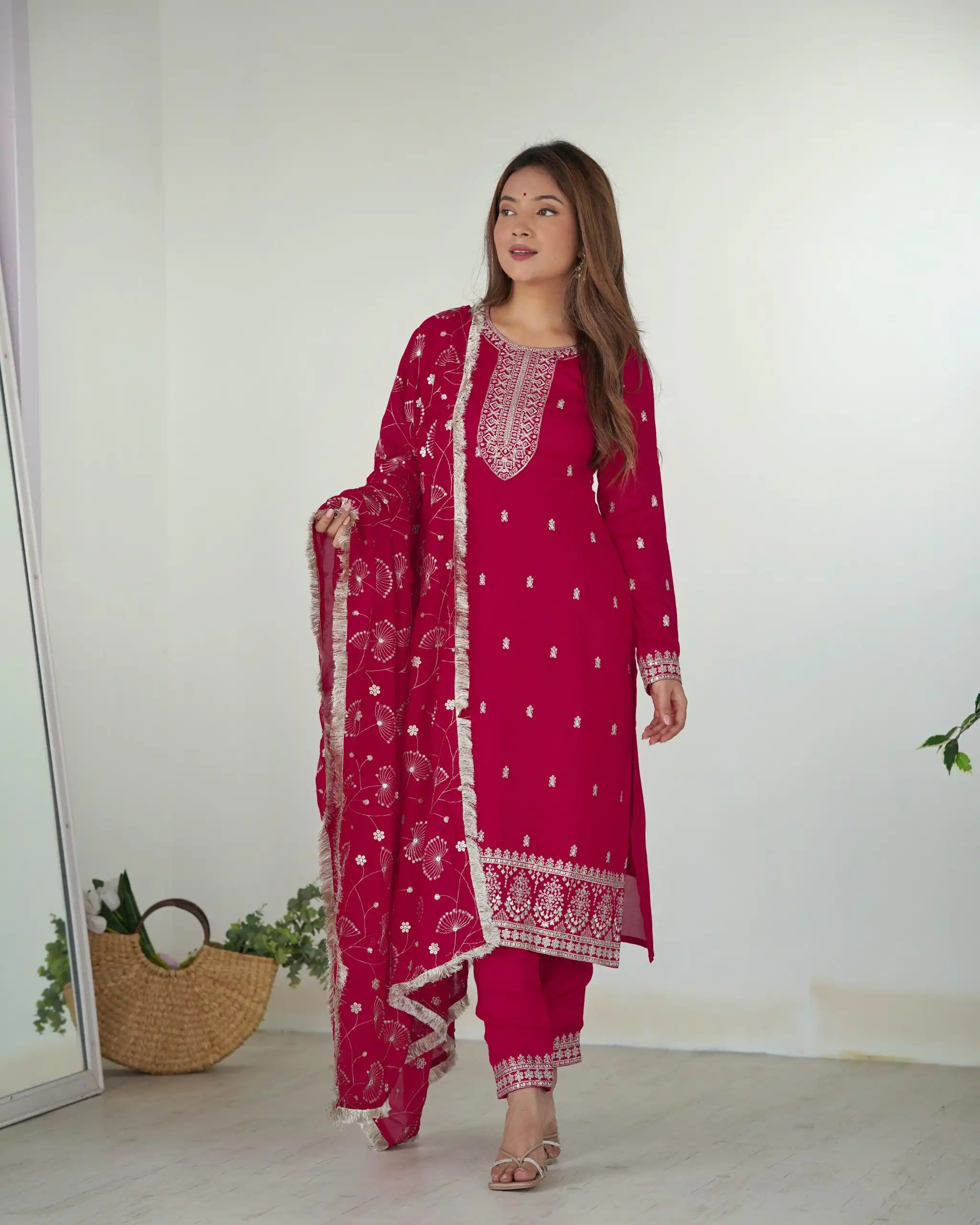 KB 276 pink Color Rangoli Silk Sequence Jari Work Salwar Suit Casual, Wedding, Party, Festive, Events Etc.4-6 Working Days@ 2049/-only | Casual Suits, Jump Suits, Creative suits, Designer Suits, Palazzo Suits, Party Wear Suits, Patiala Suits, Salwar suit, Straight Suits
