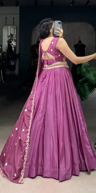LNB 1446 Pink Silk Crepe Sequins Work & Embroidery Work Lehenga Choli in . Affordable Price ₹2999. Delivery 4-6 Working Days. Shop now. | Bollywood Lehenga, Creative Lehenga, Designer Lehenga, Embroidered Lehenga, Lehenga, Party Wear Lehenga