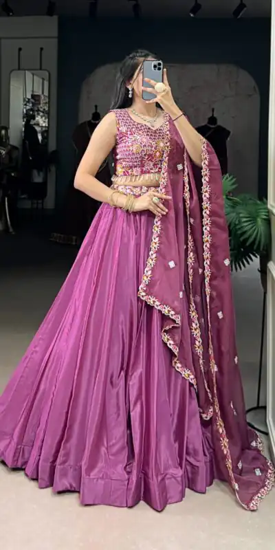 LNB 1446 Pink Silk Crepe Sequins Work & Embroidery Work Lehenga Choli in . Affordable Price ₹2999. Delivery 4-6 Working Days. Shop now. | Bollywood Lehenga, Creative Lehenga, Designer Lehenga, Embroidered Lehenga, Lehenga, Party Wear Lehenga