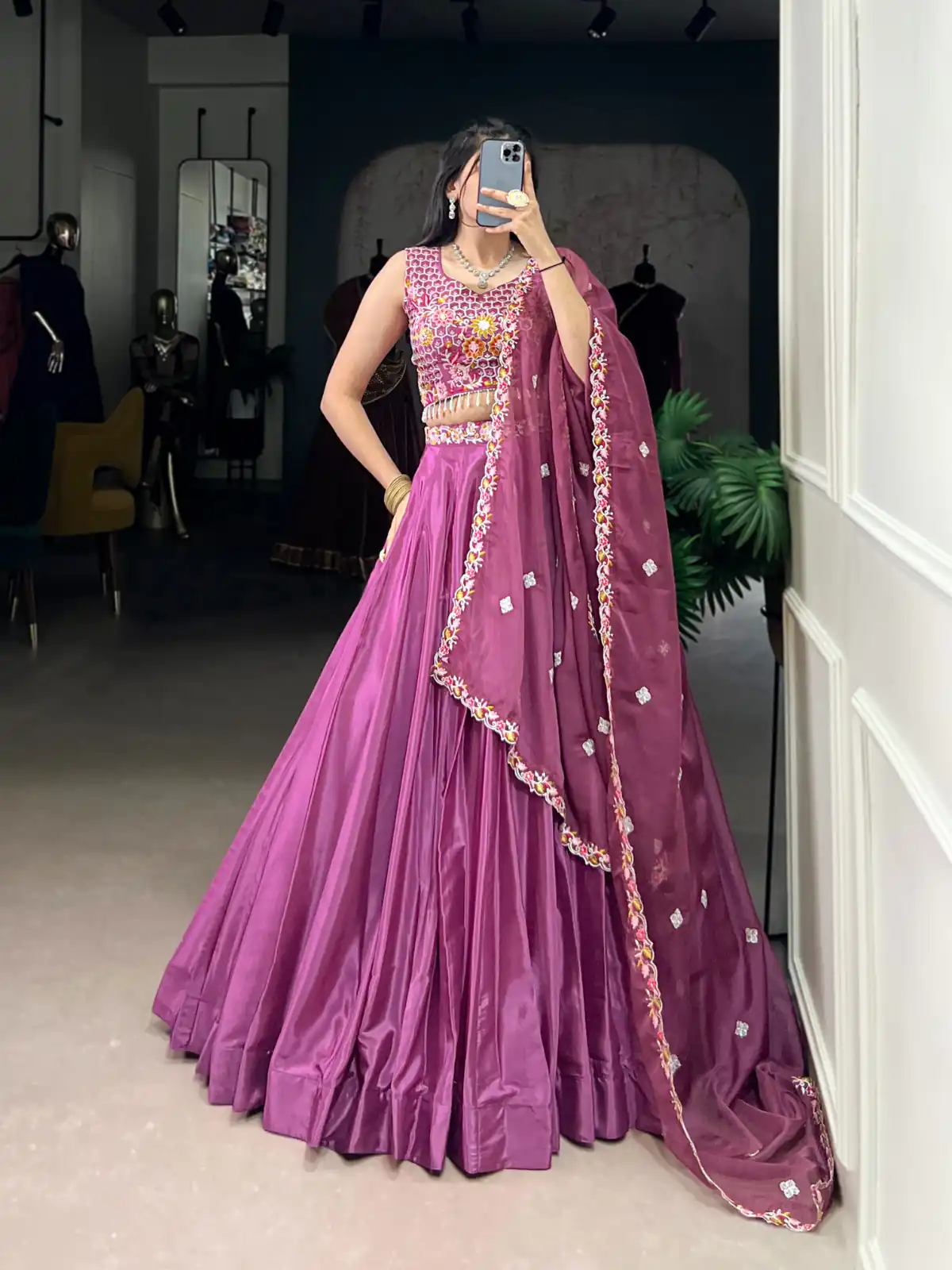 LNB 1446 Pink Silk Crepe Sequins Work & Embroidery Work Lehenga Choli in . Affordable Price ₹2999. Delivery 4-6 Working Days. Shop now. | Bollywood Lehenga, Creative Lehenga, Designer Lehenga, Embroidered Lehenga, Lehenga, Party Wear Lehenga