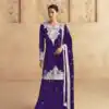 DS 3101 Purple Chinon Salwar Suit Perfect for Wedding, Party, Durga Puja, Pooja, Holi – . Festive Deal ₹2049. Delivery 4-6 Working Days. Shop now. | Casual Suits, Jump Suits, Tops & Bottoms, Track Suits, Trendy Wear, Creative suits, Designer Suits, Palazzo Suits, Party Wear Suits, Patiala Suits, Salwar suit, Straight Suits