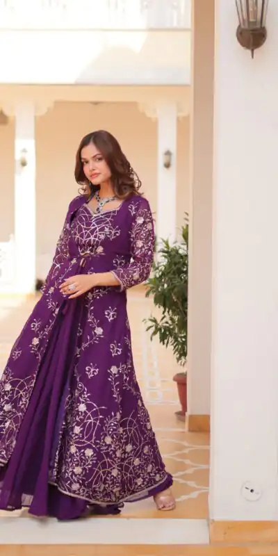 Ram 073 Purple Color Fox Georgette Lehenga Choli with Embroidery Work. Festive Deal ₹2149. Delivery 4-6 Working Days. Shop now. | Bollywood Lehenga, Creative Lehenga, Designer Lehenga, Embroidered Lehenga, Lehenga, Party Wear Lehenga