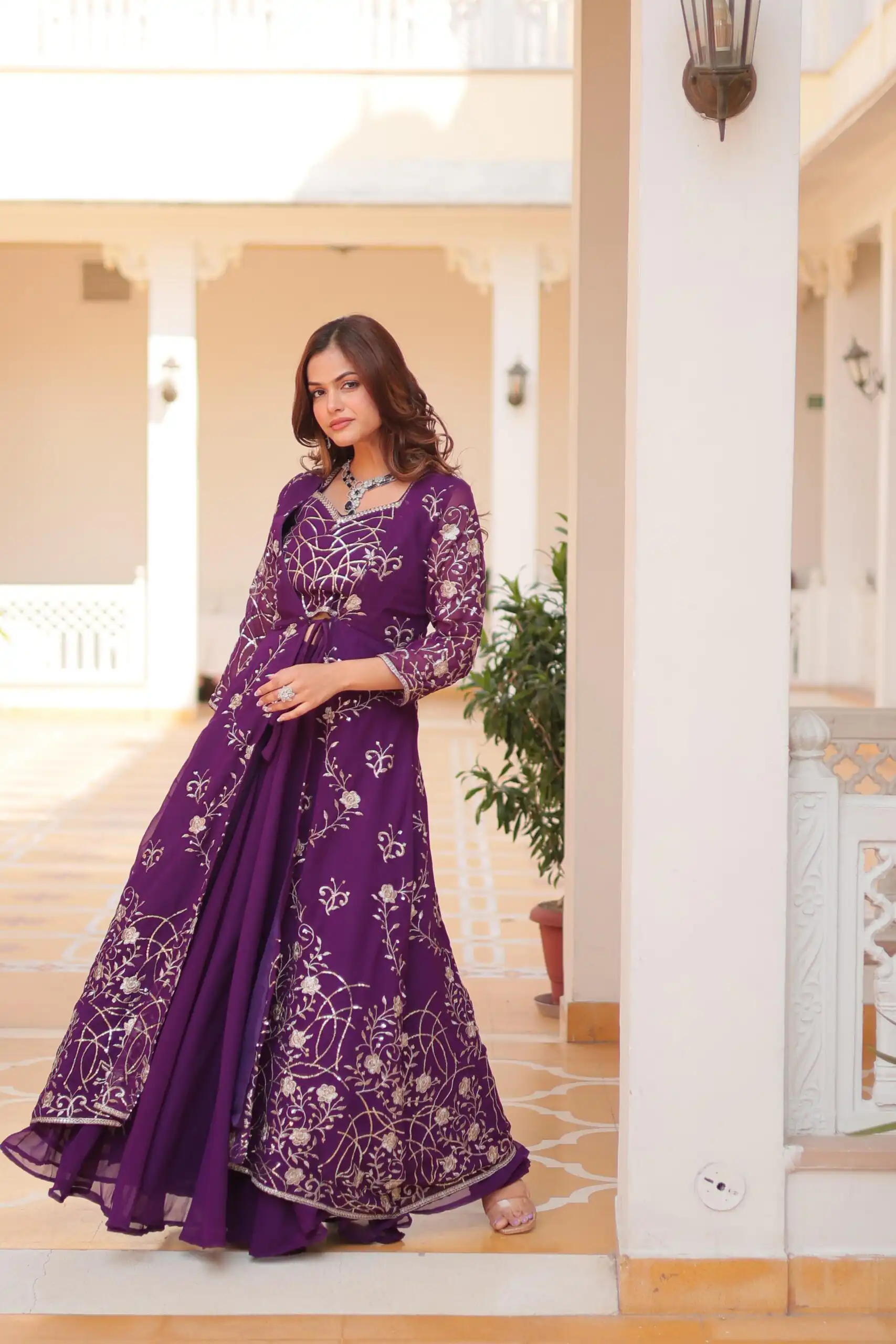 Ram 073 Purple Color Fox Georgette Lehenga Choli with Embroidery Work. Festive Deal ₹2149. Delivery 4-6 Working Days. Shop now. | Bollywood Lehenga, Creative Lehenga, Designer Lehenga, Embroidered Lehenga, Lehenga, Party Wear Lehenga
