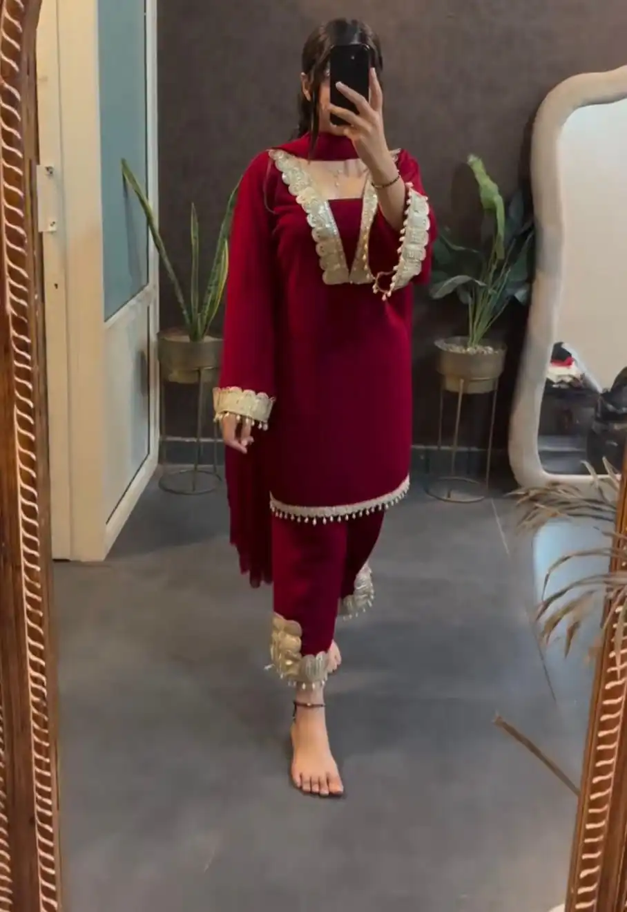 SRK 5306 Red Faux Georgette Salwar Suit with Lace Work & Embroidery Work. Special Price ₹1899. Delivery 4-6 Working Days. Shop now. | Bollywood Lehenga, Creative Lehenga, Designer Lehenga, Embroidered Lehenga, Lehenga, Party Wear Lehenga