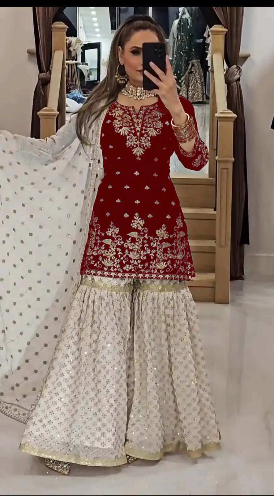 VLM 264 Red in Fox Georgette Embroidery Work & Lace Work Salwar Suit . Best Price ₹2399. Delivery 4-6 Working Days. Shop now. | Casual Suits, Jump Suits, Tops & Bottoms, Track Suits, Trendy Wear, Creative suits, Designer Suits, Palazzo Suits, Party Wear Suits, Patiala Suits, Salwar suit, Straight Suits