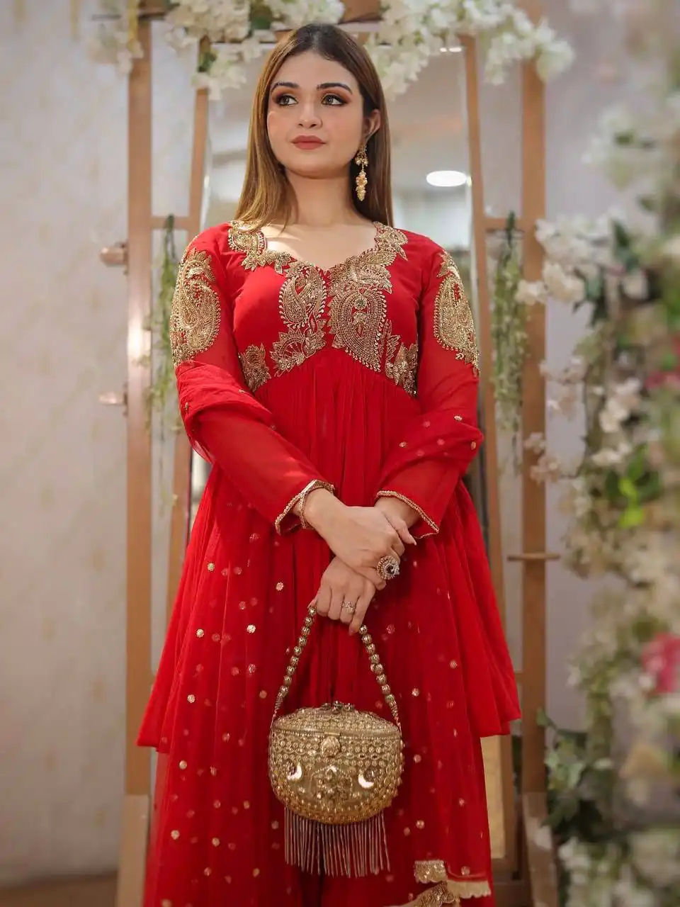 BT 5006 Red Fox Georgette Salwar Suit with Sequins Work & Embroidery Work. Best Price ₹1999. Delivery 4-6 Working Days. Shop now. | Casual Suits, Jump Suits, Tops & Bottoms, Track Suits, Trendy Wear, Creative suits, Designer Suits, Palazzo Suits, Party Wear Suits, Patiala Suits, Salwar suit, Straight Suits