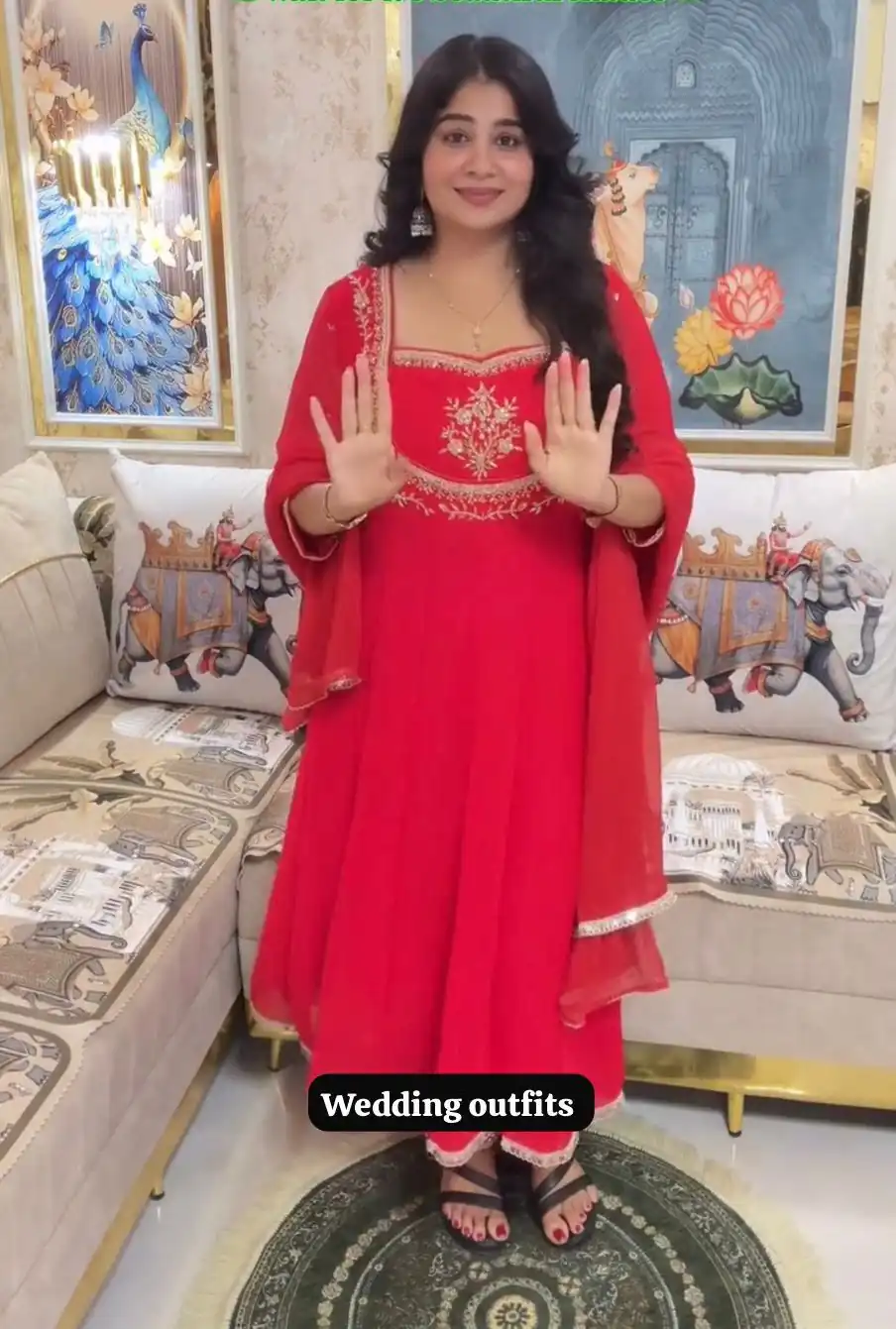 LG 2022 Red Georgette Salwar Suit with Lace Work & Embroidery Work. Exclusive Offer ₹1899. Delivery 4-6 Working Days. Shop now. | Casual Suits, Jump Suits, Tops & Bottoms, Track Suits, Trendy Wear, Creative suits, Designer Suits, Palazzo Suits, Party Wear Suits, Patiala Suits, Salwar suit, Straight Suits