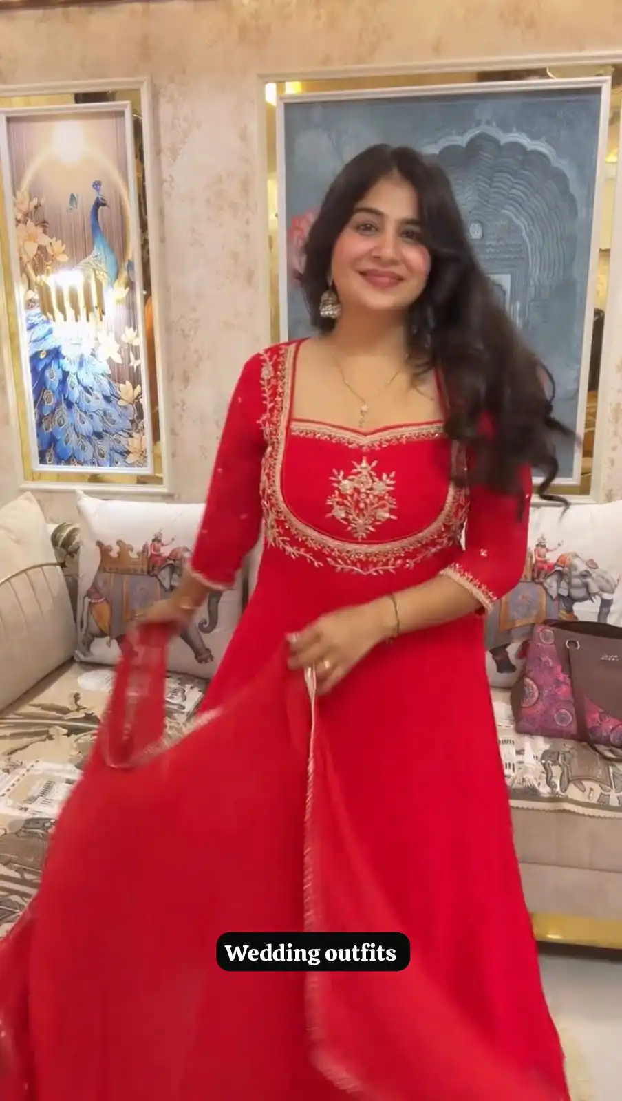 LG 2022 Red Georgette Salwar Suit with Lace Work & Embroidery Work. Exclusive Offer ₹1899. Delivery 4-6 Working Days. Shop now. | Casual Suits, Jump Suits, Tops & Bottoms, Track Suits, Trendy Wear, Creative suits, Designer Suits, Palazzo Suits, Party Wear Suits, Patiala Suits, Salwar suit, Straight Suits