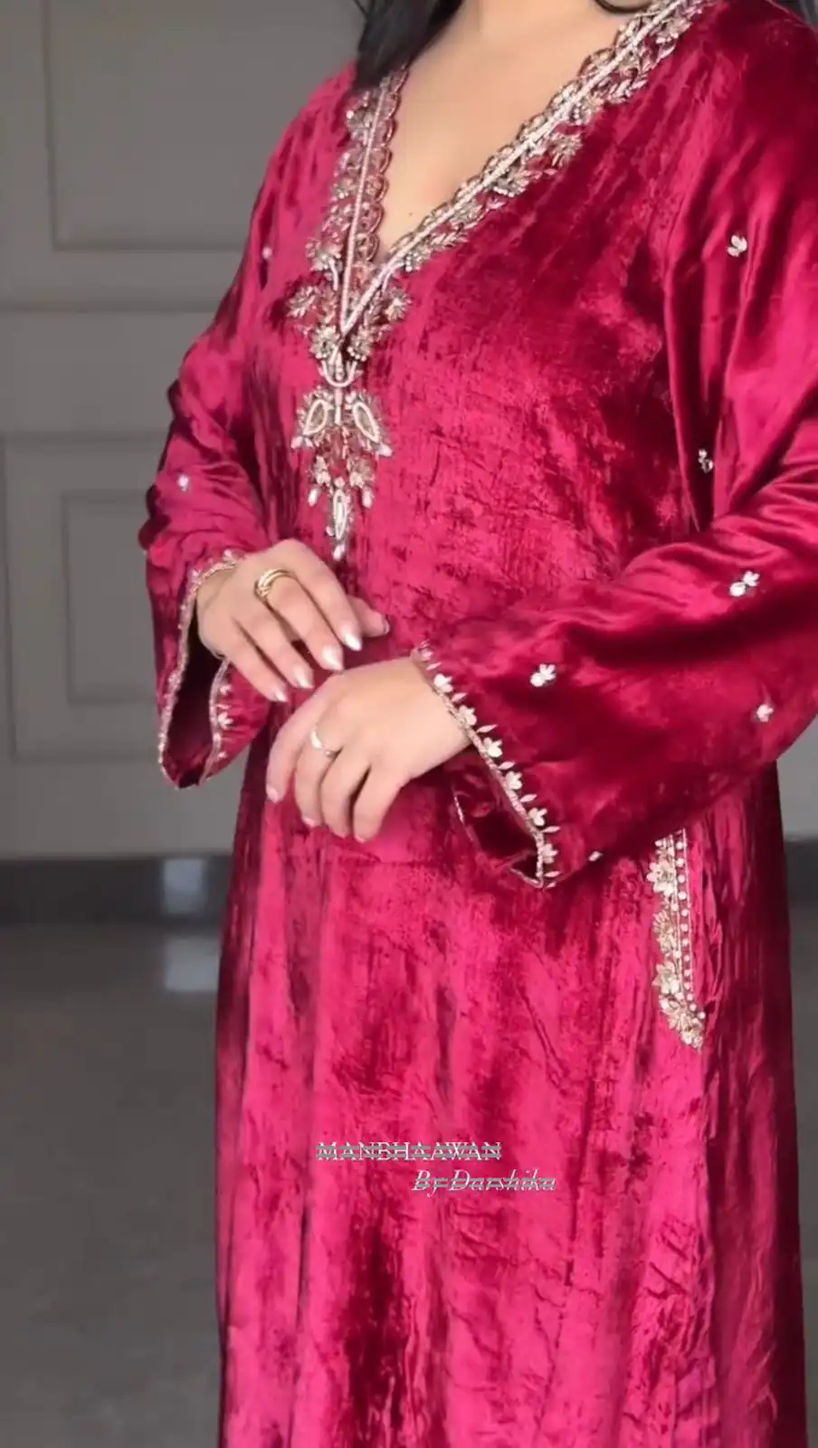 LG 2025 Red Velvet Salwar Suit with Embroidery Work & Lace Work. Exclusive Offer ₹1899. Delivery 4-6 Working Days. Shop now. | Casual Suits, Jump Suits, Tops & Bottoms, Track Suits, Trendy Wear, Creative suits, Designer Suits, Palazzo Suits, Party Wear Suits, Patiala Suits, Salwar suit, Straight Suits