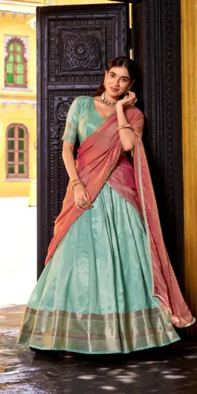 LNB 2025 Sky Blue Dupion Silk Lehenga Choli Perfect for Wedding, Party, Ethnic Day, Pongal, Temple Visit – . Introductory Price ₹2449. Delivery 4-6 Work | Bollywood Lehenga, Creative Lehenga, Designer Lehenga, Embroidered Lehenga, Lehenga, Party Wear Lehenga