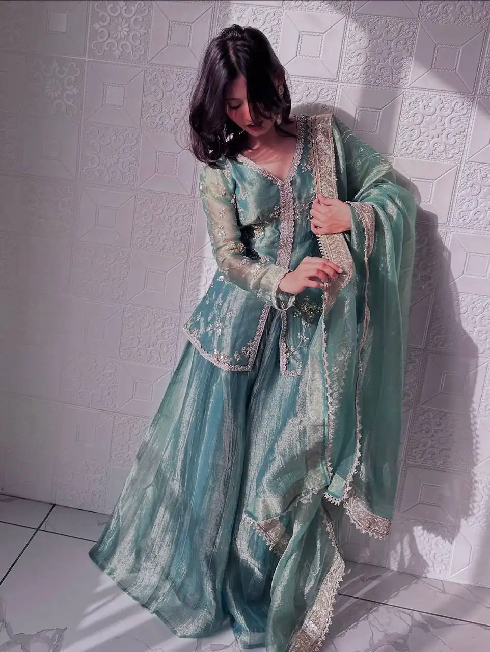 BT 5009 Sky Blue Fandy Silk Salwar Suit Perfect for Wedding, Party, Bridal Wear, Family Gatherings, Engagement – . Exclusive Offer ₹2499. Delivery | Casual Suits, Jump Suits, Tops & Bottoms, Track Suits, Trendy Wear, Creative suits, Designer Suits, Palazzo Suits, Party Wear Suits, Patiala Suits, Salwar suit, Straight Suits