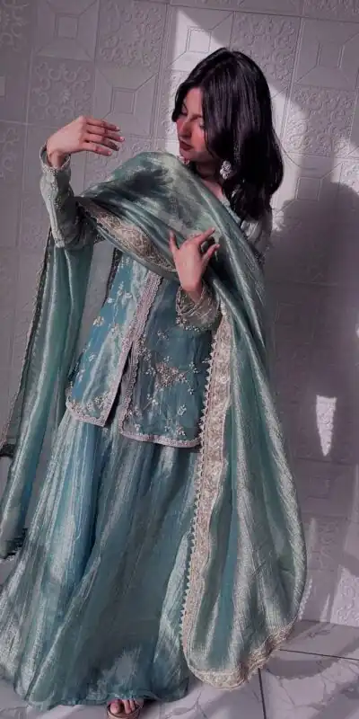 BT 5009 Sky Blue Fandy Silk Salwar Suit Perfect for Wedding, Party, Bridal Wear, Family Gatherings, Engagement – . Exclusive Offer ₹2499. Delivery | Casual Suits, Jump Suits, Tops & Bottoms, Track Suits, Trendy Wear, Creative suits, Designer Suits, Palazzo Suits, Party Wear Suits, Patiala Suits, Salwar suit, Straight Suits