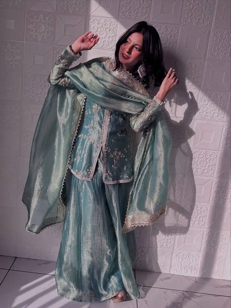 BT 5009 Sky Blue Fandy Silk Salwar Suit Perfect for Wedding, Party, Bridal Wear, Family Gatherings, Engagement – . Exclusive Offer ₹2499. Delivery | Casual Suits, Jump Suits, Tops & Bottoms, Track Suits, Trendy Wear, Creative suits, Designer Suits, Palazzo Suits, Party Wear Suits, Patiala Suits, Salwar suit, Straight Suits