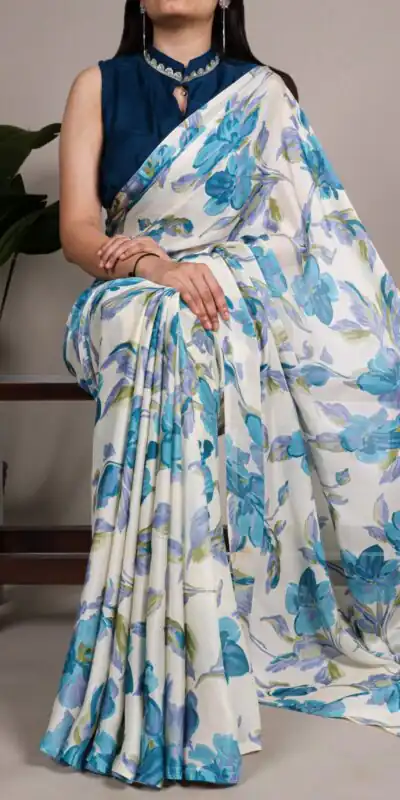 YNF 7008 Sky Blue Satin Silk Saree Perfect for Wedding, Party, Festival Celebrations, Temple Visit, Ethnic Day – . Affordable Price ₹1849. Delivery 4-6 | Creative Sarees, Embroidered Sarees, Bollywood Sarees, Designer Sarees, Ethnic Saree, Modern Digital sarees, Party Wear Sarees, Sarees