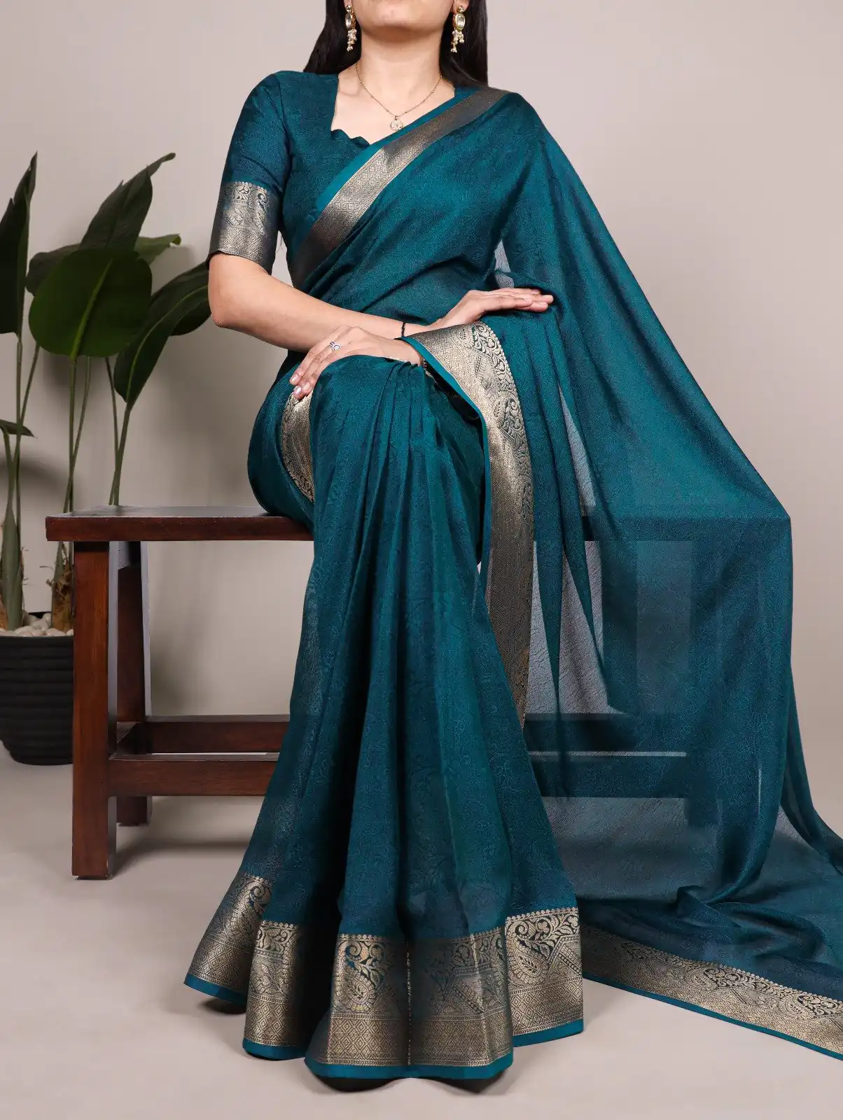 YNF 7908 Teal Mass Mello Saree with Zari Work. Wedding, Party, Festive, Events Introductory Price ₹1449. Delivery 4-6 Working Days. Shop now. | Creative Sarees, Embroidered Sarees, Bollywood Sarees, Designer Sarees, Ethnic Saree, Modern Digital sarees, Party Wear Sarees, Sarees