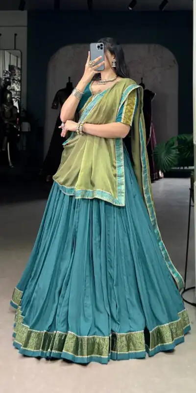 LNB 1608 Teal in Pure Rayon Zari Work & Lace Work Lehenga Choli . Special Price ₹2999. Delivery 4-6 Working Days. Shop now. | Bollywood Lehenga, Creative Lehenga, Designer Lehenga, Embroidered Lehenga, Lehenga, Party Wear Lehenga