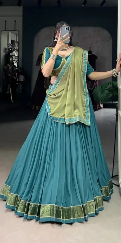 LNB 1608 Teal in Pure Rayon Zari Work & Lace Work Lehenga Choli . Special Price ₹2999. Delivery 4-6 Working Days. Shop now. | Bollywood Lehenga, Creative Lehenga, Designer Lehenga, Embroidered Lehenga, Lehenga, Party Wear Lehenga