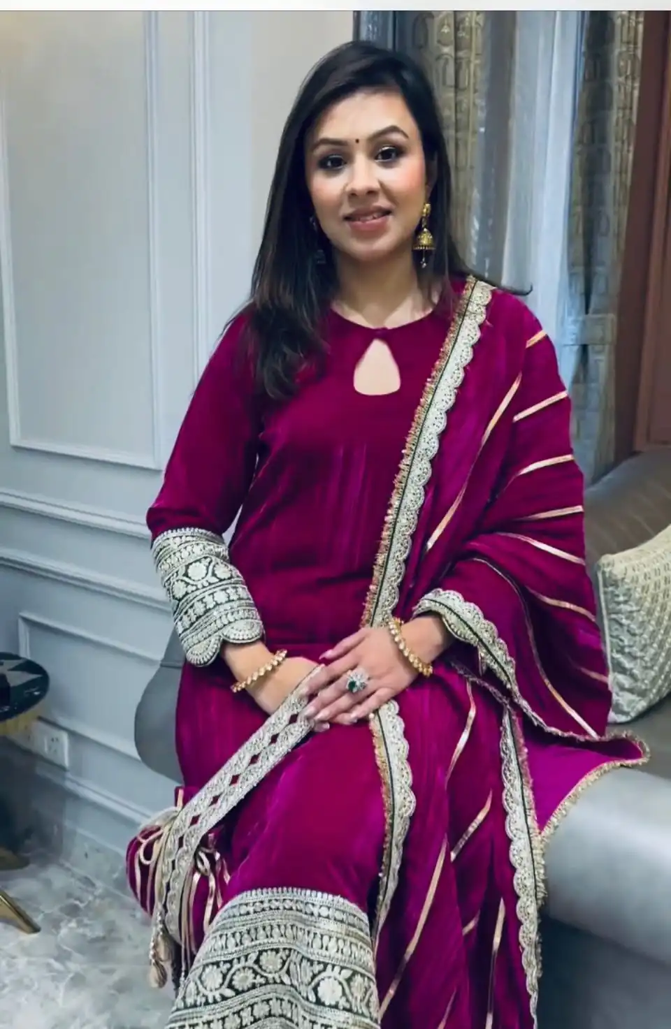 VLM 241 Wine in Crash Viscose Velvet Embroidery Work Salwar Suit . Affordable Price ₹2399. Delivery 4-6 Working Days. Shop now. | Casual Suits, Jump Suits, Creative suits, Designer Suits, Palazzo Suits, Party Wear Suits, Patiala Suits, Salwar suit, Straight Suits