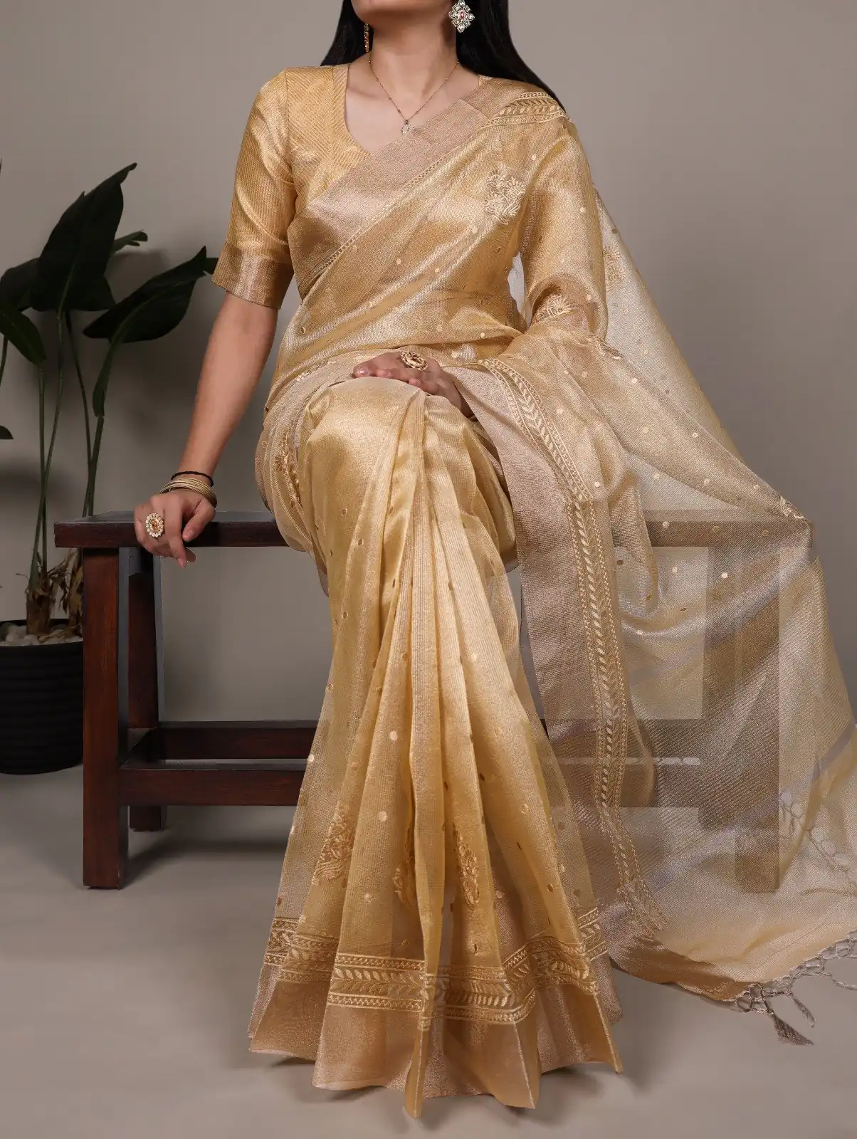 YNF 7402 Yellow Color Poly Shimmer Saree with Embroidery Work. Wedding, Party, Festive Festive Deal ₹2499. Delivery 4-6 Working Days. Shop now. | Creative Sarees, Embroidered Sarees, Bollywood Sarees, Designer Sarees, Ethnic Saree, Modern Digital sarees, Party Wear Sarees, Sarees