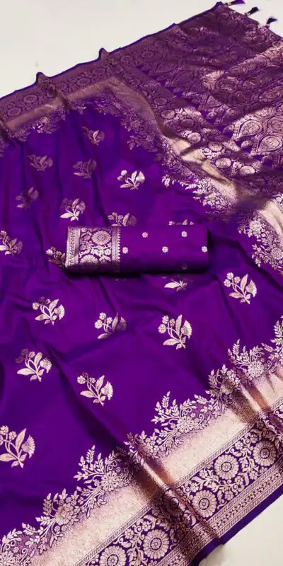 MB 39 Purple Color Banarasi Silk Saree with Lace Work & Zari Work. Grab it for ₹1999. Delivery 4-6 Working Days. Shop now. | Sarees, Bollywood Sarees, Creative Sarees, Designer Sarees, Embroidered Sarees, Ethnic Saree, Modern Digital sarees, Party Wear Sarees