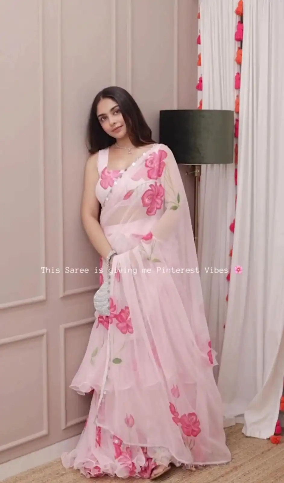 Baby Pink Premium Faux Georgette Saree BD 1805 Baby Pink with Digital Print. Now at just ₹2049. Delivery 4-6 Working Days. Shop now. | Creative Sarees, Embroidered Sarees, Bollywood Sarees, Designer Sarees, Ethnic Saree, Modern Digital sarees, Party Wear Sarees, Sarees