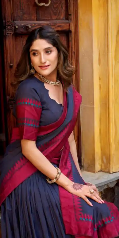 LNB 1901 Black Pure Chanderi Lehenga Choli with Embroidery Work & Thread Embroidery. Introductory Price ₹2399. Delivery 4-6 Working Days. Shop now. | Bollywood Lehenga, Creative Lehenga, Designer Lehenga, Embroidered Lehenga, Lehenga, Party Wear Lehenga