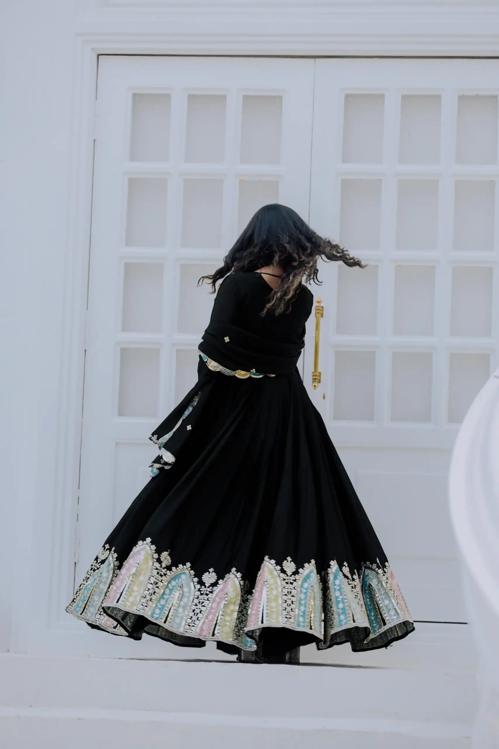 ZF 5002 Black Color Chinon Silk Salwar Suit with Embroidery Work. Festive Deal ₹2099. Delivery 4-6 Working Days. Shop now. | Casual Suits, Jump Suits, Tops & Bottoms, Track Suits, Trendy Wear, Creative suits, Designer Suits, Palazzo Suits, Party Wear Suits, Patiala Suits, Salwar suit, Straight Suits