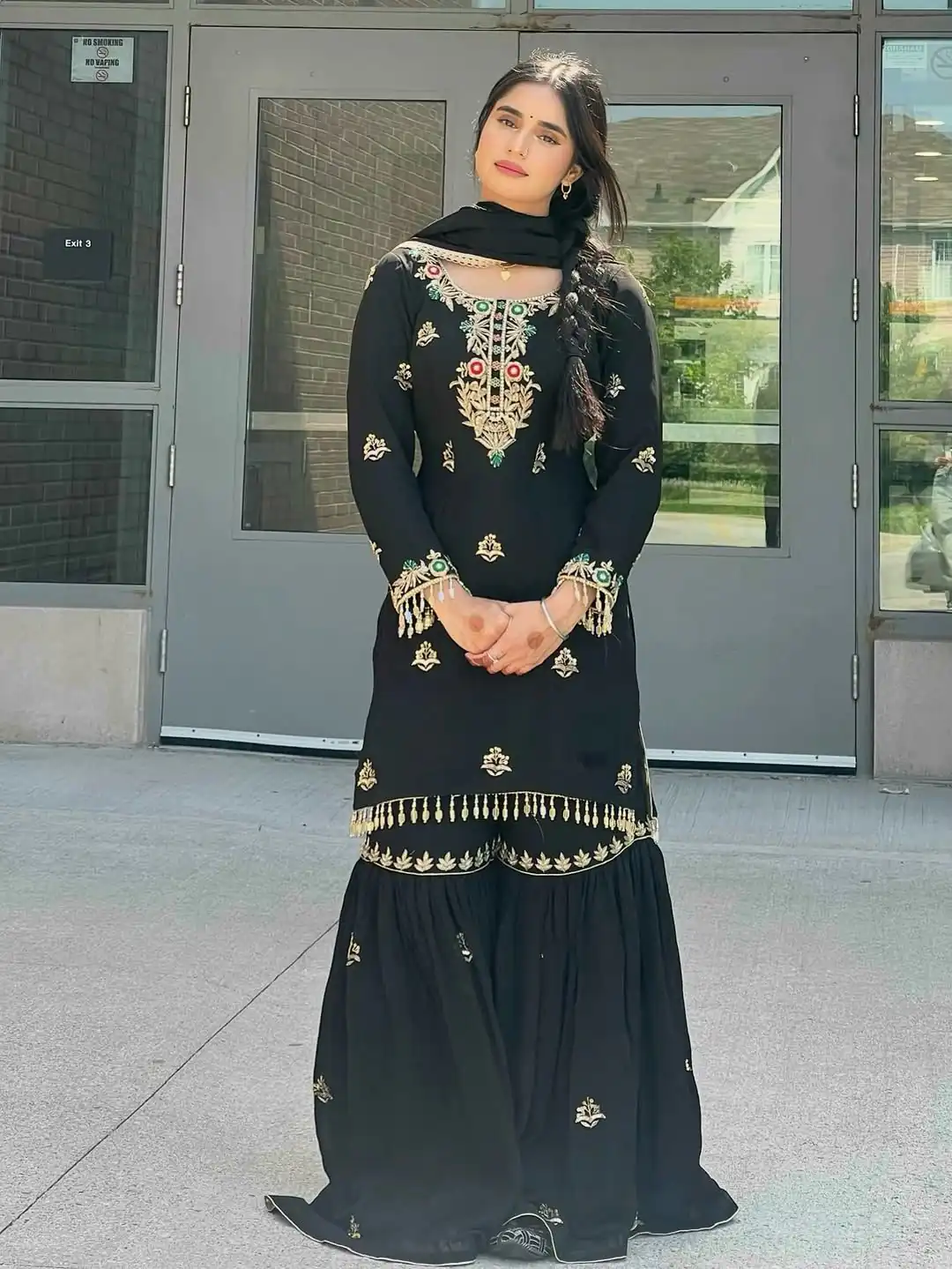 ZF 421 Black in Chinon Silk Lace Work & Embroidery Work Salwar Suit . Available at ₹1899 only. Delivery 4-6 Working Days. Shop now. | Casual Suits, Jump Suits, Tops & Bottoms, Track Suits, Trendy Wear, Creative suits, Designer Suits, Palazzo Suits, Party Wear Suits, Patiala Suits, Salwar suit, Straight Suits