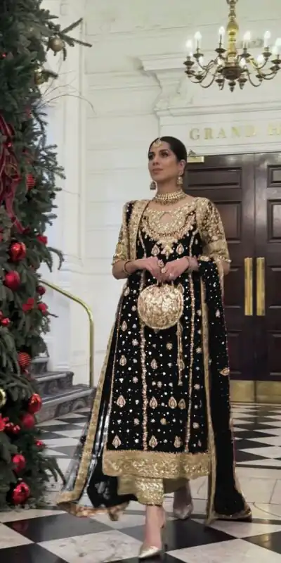 SRK 5231 Red Color Pure Chinnon Silk With Embroidery Sequence Work Salwar Suit Casual, Wedding, Party, Festive, Events Etc.4-6 Working Days@ 2699/-only | Casual Suits, Jump Suits, Creative suits, Designer Suits, Palazzo Suits, Party Wear Suits, Patiala Suits, Salwar suit, Straight Suits