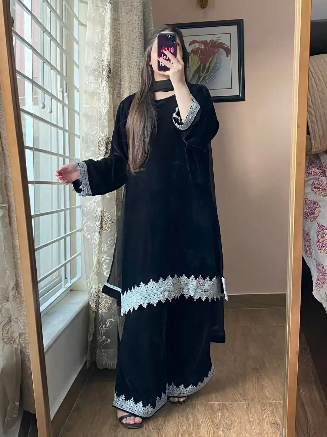 BE 419 Black Georgette Salwar Suit with Lace Work & Embroidery Work. Get it for ₹1849. Delivery 4-6 Working Days. Shop now. | Casual Suits, Jump Suits, Tops & Bottoms, Track Suits, Trendy Wear, Creative suits, Designer Suits, Palazzo Suits, Party Wear Suits, Patiala Suits, Salwar suit, Straight Suits