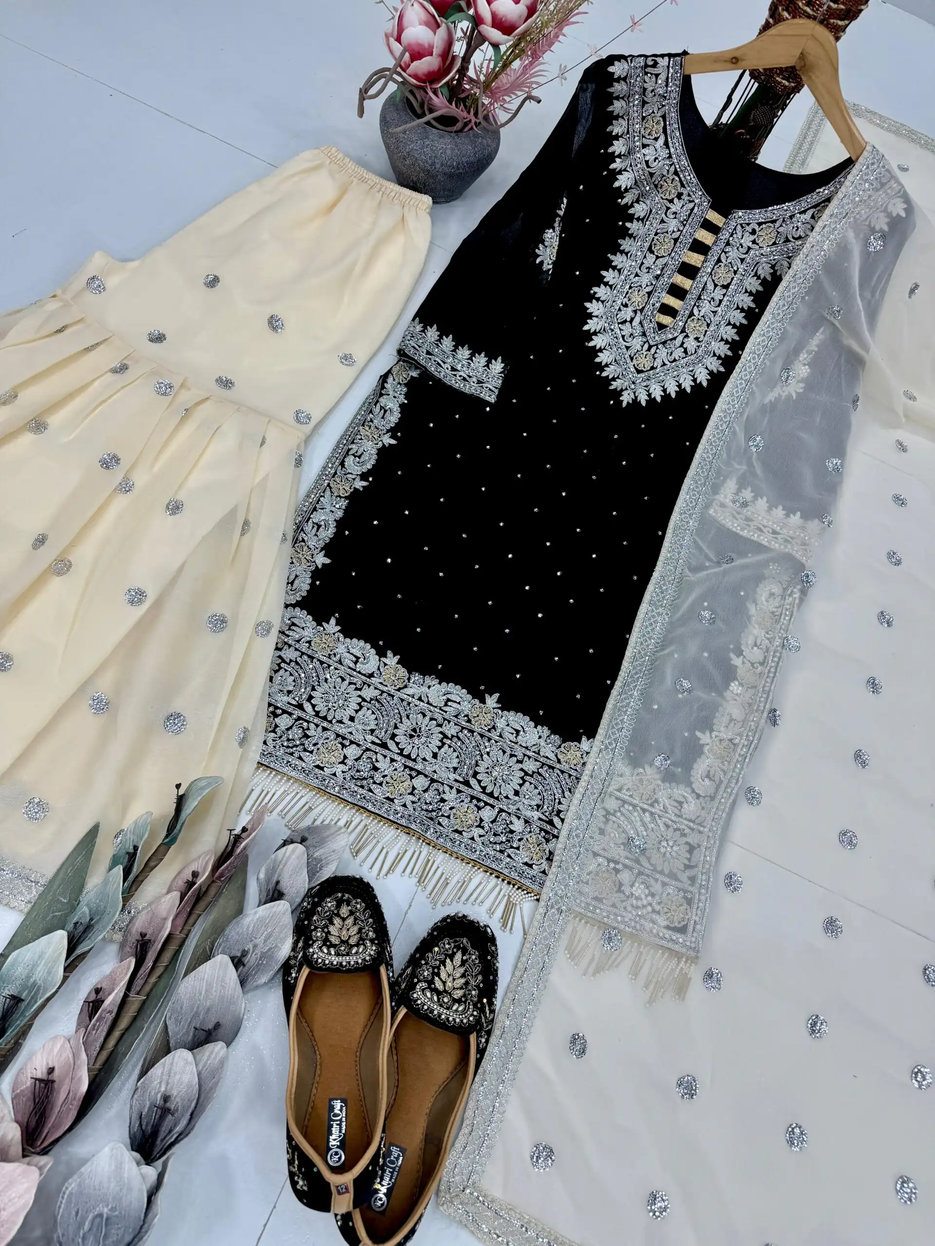 KF 1710 Black Color Georgette Salwar Suit with Lace Work. Wedding, Party, Festive, Events Introductory Price ₹2049. Delivery 4-6 Working Days. Shop now. | Casual Suits, Jump Suits, Tops & Bottoms, Track Suits, Trendy Wear, Creative suits, Designer Suits, Palazzo Suits, Party Wear Suits, Patiala Suits, Salwar suit, Straight Suits