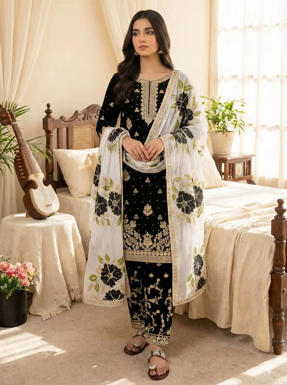 SRK 5315 Black Organza SILK Salwar Suit Perfect for Wedding, Party, Lohri, Ethnic Day, Eid – . Affordable Price ₹2499. Delivery 4-6 Working Days. | Casual Suits, Jump Suits, Tops & Bottoms, Track Suits, Trendy Wear, Creative suits, Designer Suits, Palazzo Suits, Party Wear Suits, Patiala Suits, Salwar suit, Straight Suits