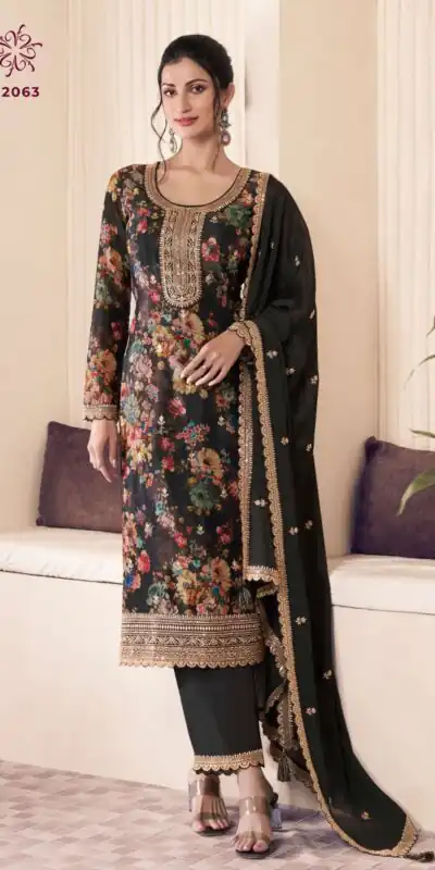 FC 7478 Black in Embroidery Work Salwar Suit . Special Price ₹3099. Wedding, Party, Festive, Events, Delivery 4-6 Working Days. Shop now. | Casual Suits, Jump Suits, Tops & Bottoms, Track Suits, Trendy Wear, Creative suits, Designer Suits, Palazzo Suits, Party Wear Suits, Patiala Suits, Salwar suit, Straight Suits