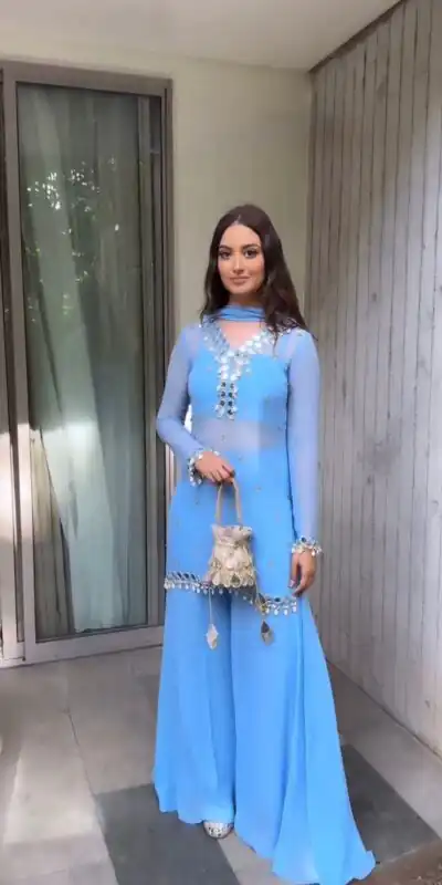 RTC 5779 Blue Faux Georgette Salwar Suit with Cowrie Work & Mirror Work. Best Price ₹1949. Delivery 4-6 Working Days. Shop now. | Casual Suits, Jump Suits, Creative suits, Designer Suits, Palazzo Suits, Party Wear Suits, Patiala Suits, Salwar suit, Straight Suits