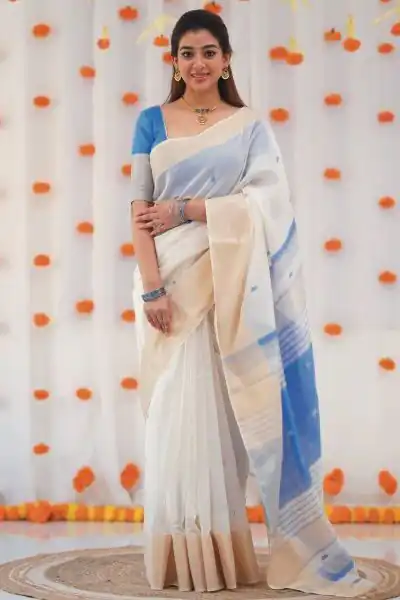 KPR 272 Blue Color Soft Lilan Slab Saree with Lace Work & Lace Border. Get it for ₹1399. Delivery 4-6 Working Days. Shop now. | Creative Sarees, Embroidered Sarees, Bollywood Sarees, Designer Sarees, Ethnic Saree, Modern Digital sarees, Party Wear Sarees, Sarees