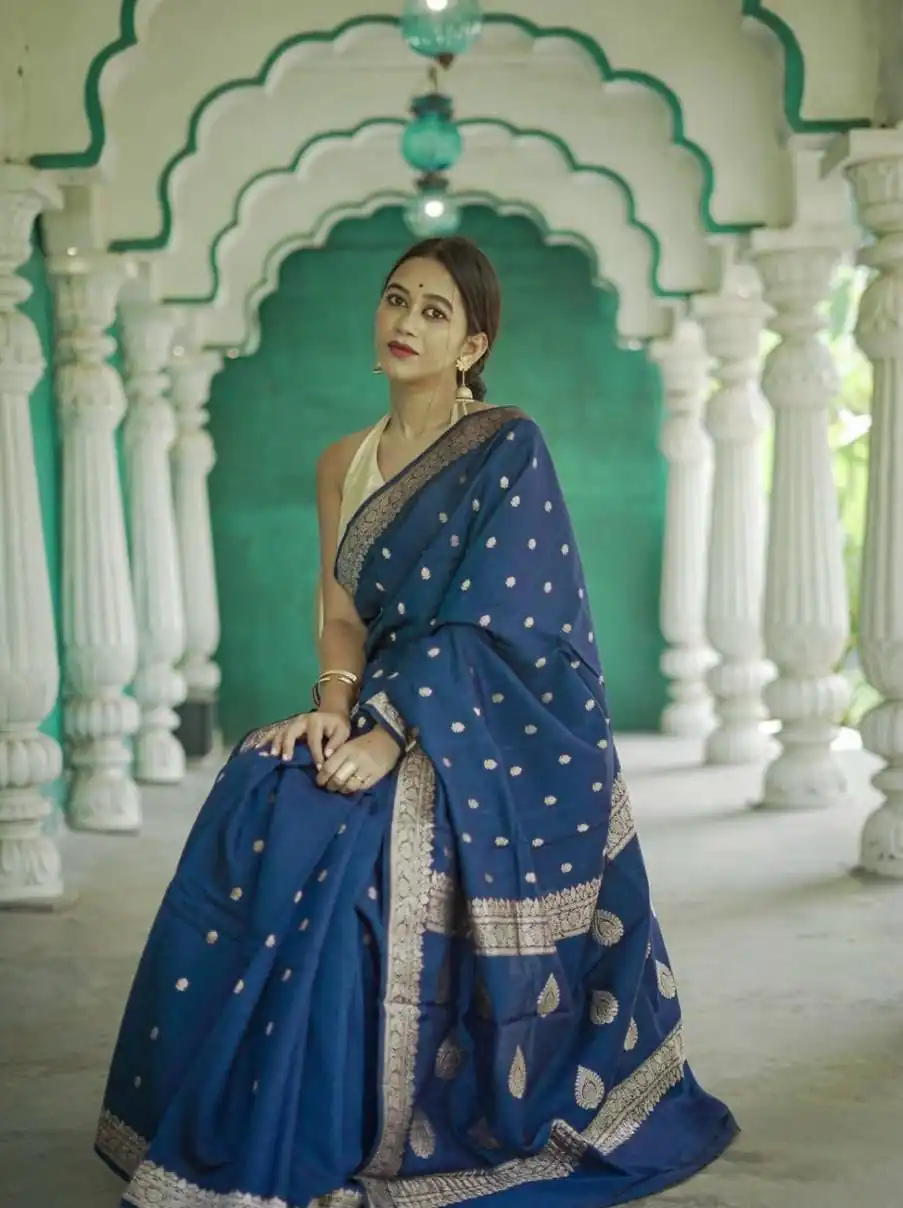 KP 6040 Blue Soft Lilan Slab Saree with Weaving Work Designer Work. Festive Deal ₹1399. Delivery 4-6 Working Days. Shop now. | Creative Sarees, Embroidered Sarees, Bollywood Sarees, Designer Sarees, Ethnic Saree, Modern Digital sarees, Party Wear Sarees, Sarees