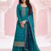 FC 69451 Blue Vichitra Salwar Suit with Zari Work & Embroidery Work. Best Price ₹2099. Delivery 4-6 Working Days. Shop now. | Casual Suits, Jump Suits, Tops & Bottoms, Track Suits, Trendy Wear, Creative suits, Designer Suits, Palazzo Suits, Party Wear Suits, Patiala Suits, Salwar suit, Straight Suits