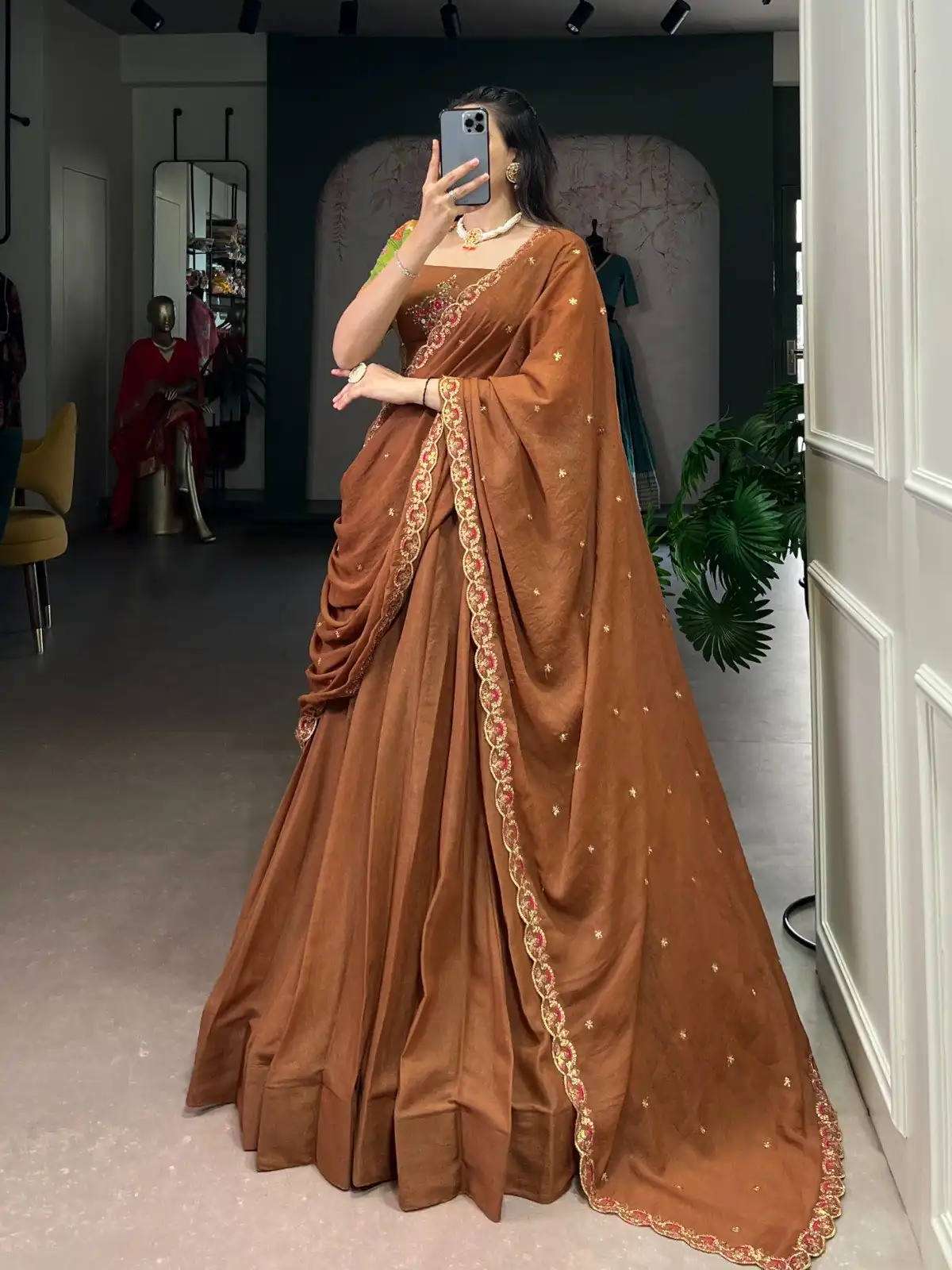 LNB 1068 Brown in Chocolate Crush Embroidery Work & Sequins Work Lehenga Choli . Available at ₹3349 only. Delivery 4-6 Working Days. Shop now. | Bollywood Lehenga, Creative Lehenga, Designer Lehenga, Embroidered Lehenga, Lehenga, Party Wear Lehenga