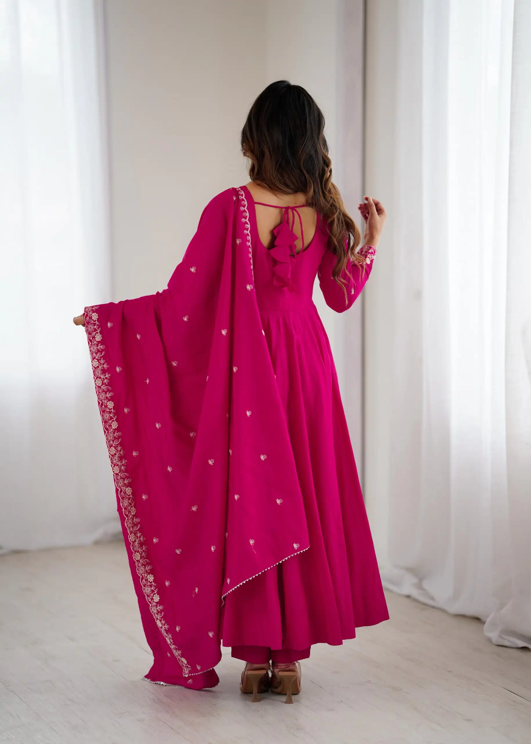 KB 289 Dark Pink with Bead Work & Embroidery Work Roman Chanderi Silk Salwar Suit . Special Price ₹2399. Delivery 4-6 Working Days. Shop now. | Casual Suits, Jump Suits, Tops & Bottoms, Track Suits, Trendy Wear, Creative suits, Designer Suits, Palazzo Suits, Party Wear Suits, Patiala Suits, Salwar suit, Straight Suits
