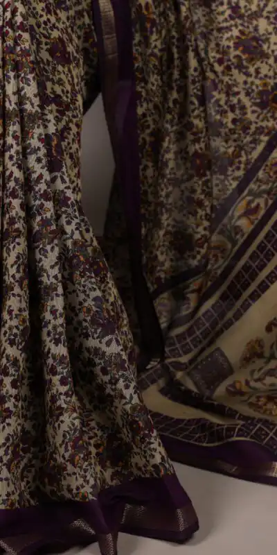 YNF 7200 Dark Purple Color Polyester Viscose Chanderi Saree with Zari Work. Get it for ₹1599. Delivery 4-6 Working Days. Shop now. | Creative Sarees, Embroidered Sarees, Bollywood Sarees, Designer Sarees, Ethnic Saree, Modern Digital sarees, Party Wear Sarees, Sarees