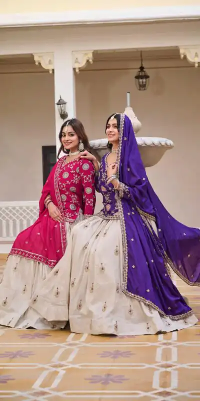 Ram 101 Dark Purple Chinon Lehenga Choli Perfect for Wedding, Party, Makar Sankranti, Reception, Sangeet – . Exclusive Offer ₹2649. Delivery 4-6 Working | Bollywood Lehenga, Creative Lehenga, Designer Lehenga, Embroidered Lehenga, Lehenga, Party Wear Lehenga