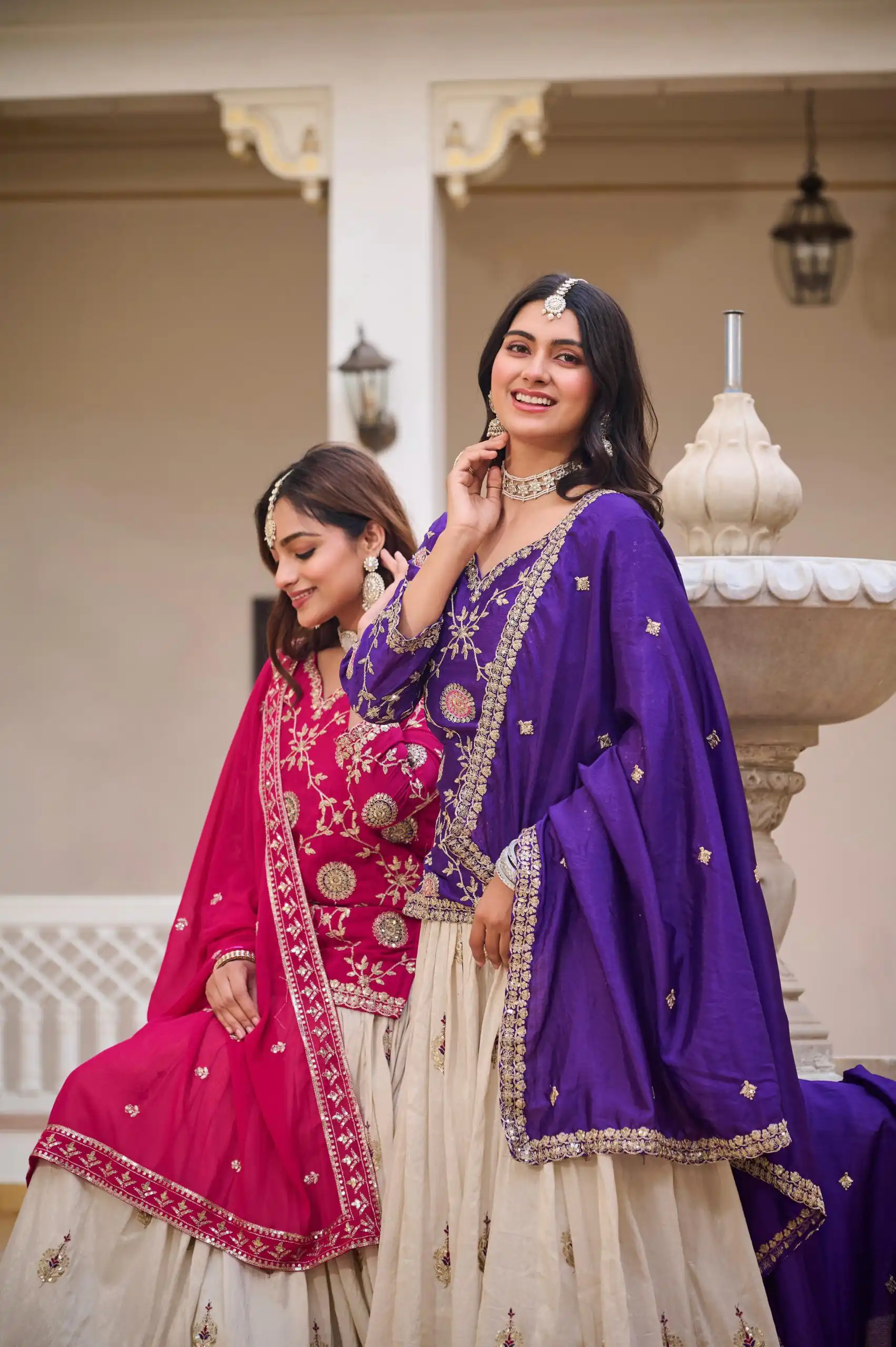 Ram 101 Dark Purple Chinon Lehenga Choli Perfect for Wedding, Party, Makar Sankranti, Reception, Sangeet – . Exclusive Offer ₹2649. Delivery 4-6 Working | Bollywood Lehenga, Creative Lehenga, Designer Lehenga, Embroidered Lehenga, Lehenga, Party Wear Lehenga