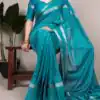 YNF 7912 Firozi in Color Crepe Weaving Work Designer Work Saree . Wedding, Party, Festive, Events Best Price ₹1499. Delivery 4-6 Working Days. Shop now. | Creative Sarees, Embroidered Sarees, Bollywood Sarees, Designer Sarees, Ethnic Saree, Modern Digital sarees, Party Wear Sarees, Sarees