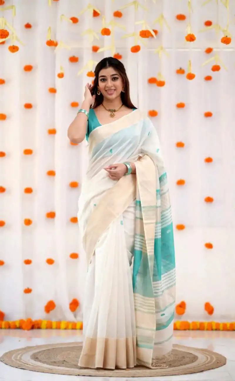 KPR 272 Firozi Color Soft Lilan Slab Saree with Lace Work & Lace Border. Get it for ₹1399. Delivery 4-6 Working Days. Shop now. | Creative Sarees, Embroidered Sarees, Bollywood Sarees, Designer Sarees, Ethnic Saree, Modern Digital sarees, Party Wear Sarees, Sarees