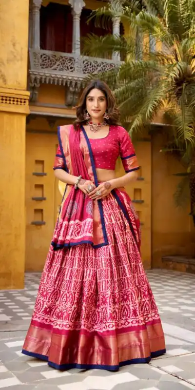 LNB 1252 Gajari Dola Silk Lehenga Choli Perfect for Wedding, Party, Raksha Bandhan, Engagement, Onam – . Now at just ₹2449. Delivery 4-6 Working Days. | Bollywood Lehenga, Creative Lehenga, Designer Lehenga, Embroidered Lehenga, Lehenga, Party Wear Lehenga