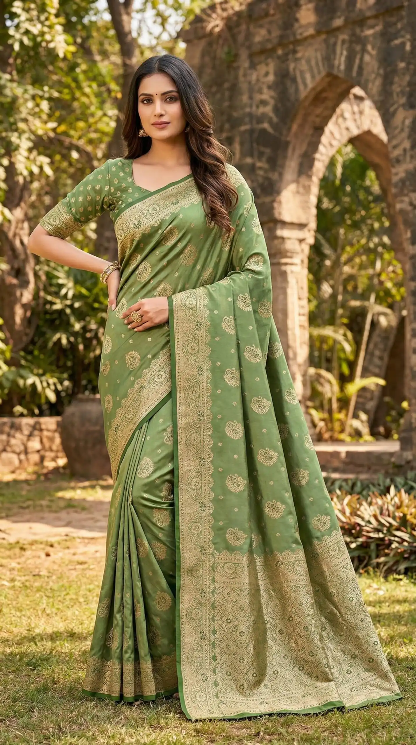 MB 9 Green Color Satin Silk Saree with Lace Work & Zari Work. Exclusive Offer ₹2149. Delivery 4-6 Working Days. Shop now. | Creative Sarees, Embroidered Sarees, Bollywood Sarees, Designer Sarees, Ethnic Saree, Modern Digital sarees, Party Wear Sarees, Sarees
