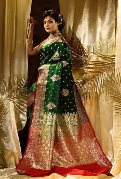 KPR 227 Green in Color Soft Lichi Silk. Lace Border & Lace Work Saree Grab it for ₹1399. Delivery 4-6 Working Days. Shop now. | Creative Sarees, Embroidered Sarees, Bollywood Sarees, Designer Sarees, Ethnic Saree, Modern Digital sarees, Party Wear Sarees, Sarees