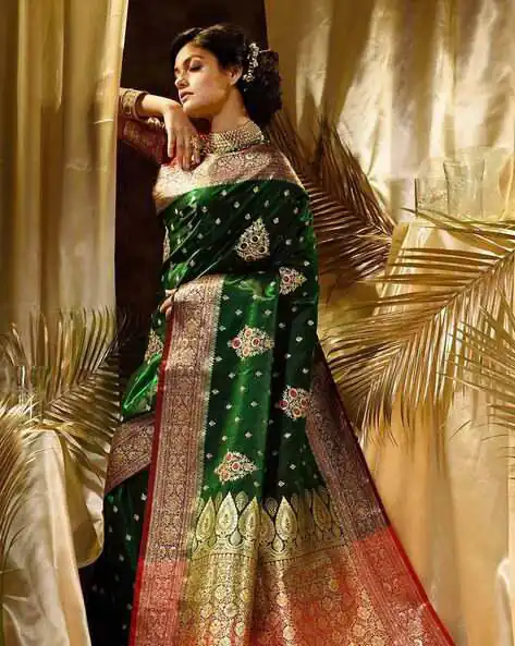 KPR 227 Green in Color Soft Lichi Silk. Lace Border & Lace Work Saree Grab it for ₹1399. Delivery 4-6 Working Days. Shop now. | Creative Sarees, Embroidered Sarees, Bollywood Sarees, Designer Sarees, Ethnic Saree, Modern Digital sarees, Party Wear Sarees, Sarees