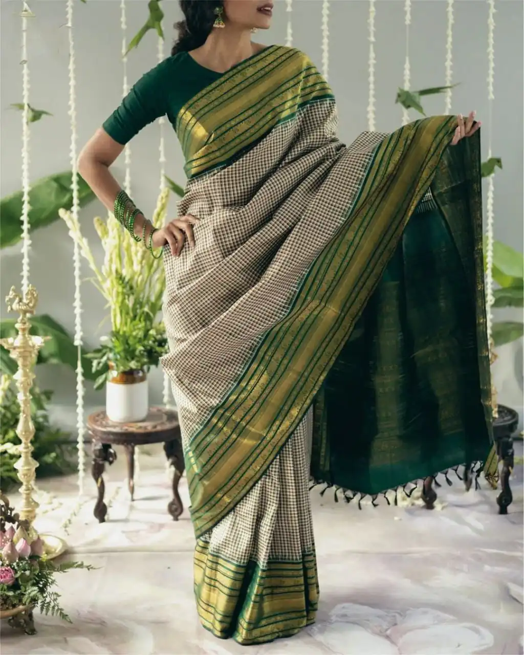 KPR 247 Green Color Soft Lichi Silk Saree with Lace Border & Lace Work. Best Price ₹1499. Delivery 4-6 Working Days. Shop now. | Creative Sarees, Embroidered Sarees, Bollywood Sarees, Designer Sarees, Ethnic Saree, Modern Digital sarees, Party Wear Sarees, Sarees